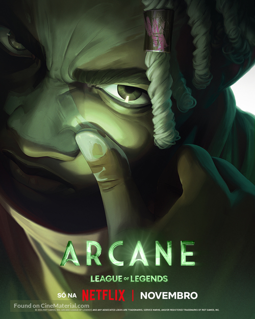 &quot;Arcane: League of Legends&quot; - Brazilian Movie Poster