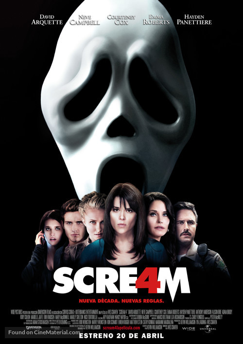 Scream 4 - Spanish Movie Poster