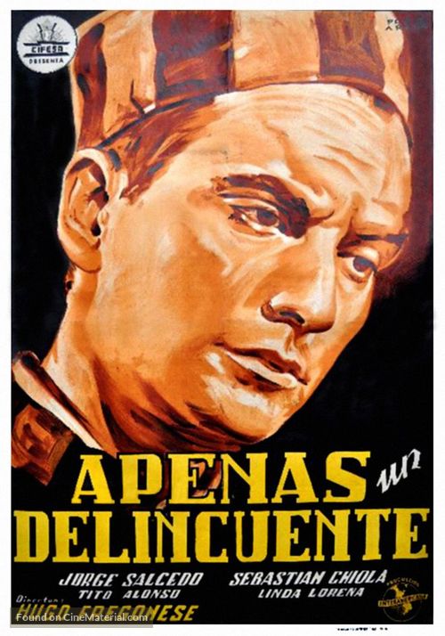 Apenas un delincuente - Spanish Movie Poster