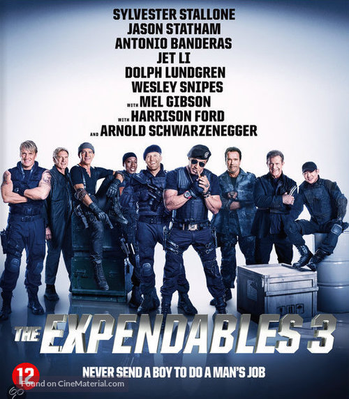 The Expendables 3 - Dutch Blu-Ray movie cover