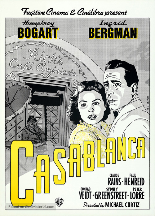 Casablanca - Belgian Movie Poster