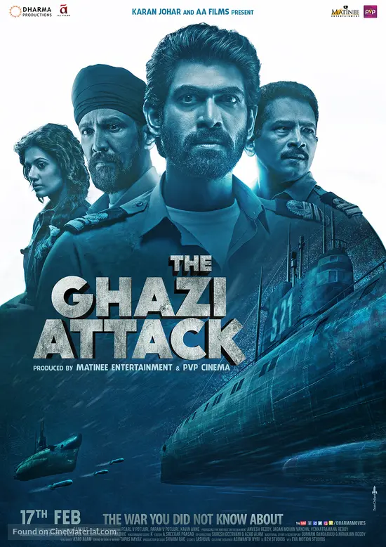 The Ghazi Attack 2017 Indian Movie Poster