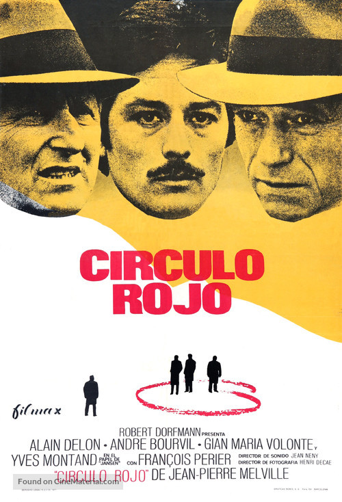 Le cercle rouge - Spanish Movie Poster