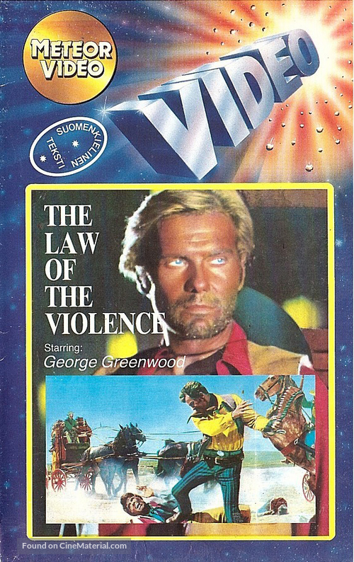 Legge della violenza - Tutti o nessuno - Finnish VHS movie cover