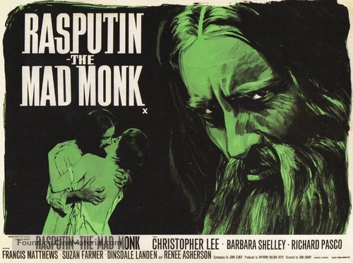 Rasputin: The Mad Monk - British Movie Poster