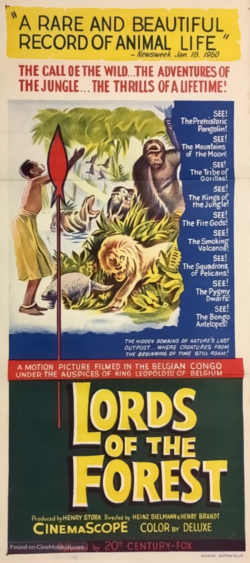 Les seigneurs de la for&ecirc;t - Australian Movie Poster