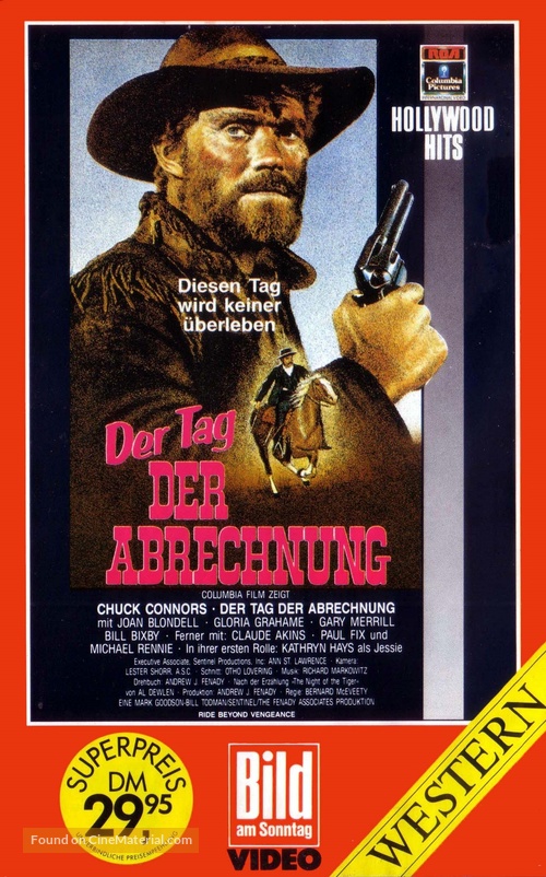 Ride Beyond Vengeance - German VHS movie cover