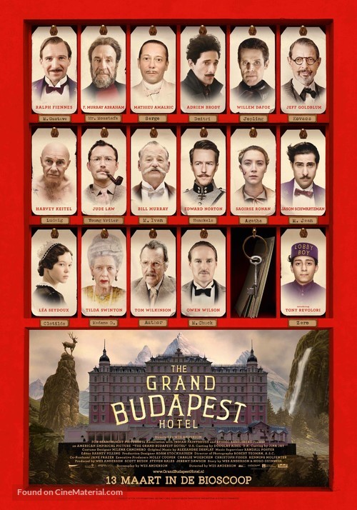 The Grand Budapest Hotel - Dutch Movie Poster