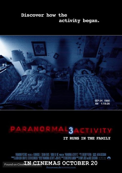 Paranormal Activity 3 - New Zealand Movie Poster