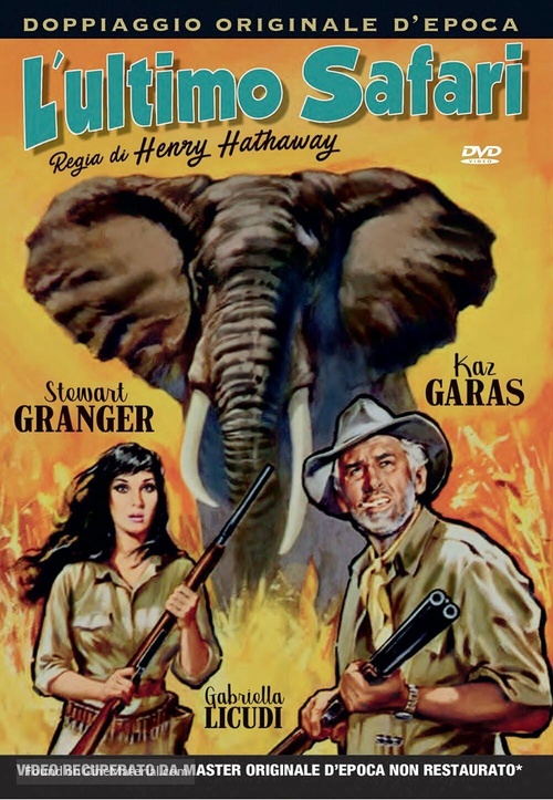 The Last Safari - Italian DVD movie cover