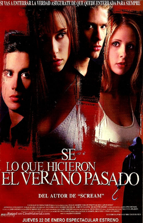 I Know What You Did Last Summer - Argentinian Movie Poster