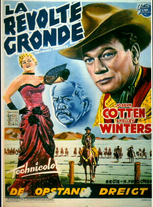 Untamed Frontier - Belgian Movie Poster