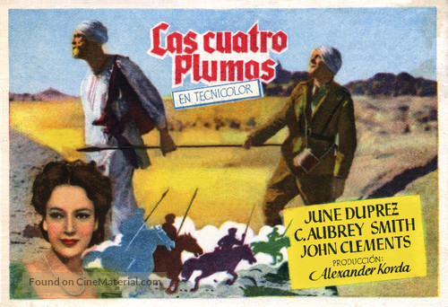 The Four Feathers - Spanish Movie Poster