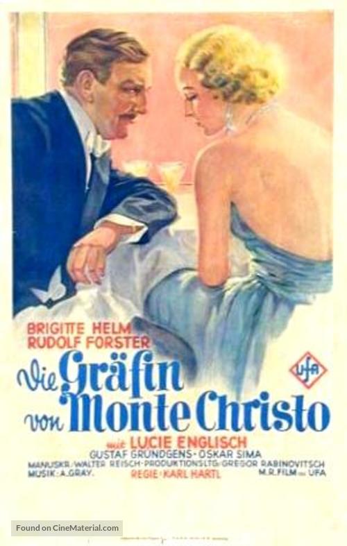 Die Gr&auml;fin von Monte-Christo - German Movie Poster