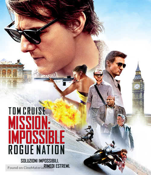 Mission: Impossible - Rogue Nation - Italian Blu-Ray movie cover