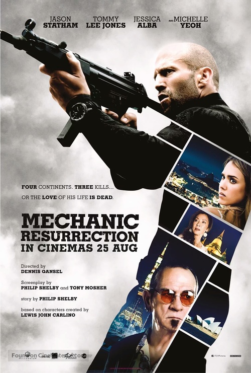 Mechanic: Resurrection - Malaysian Movie Poster