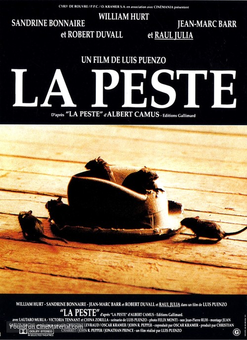 La peste - French Movie Poster