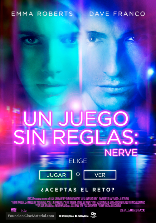 Nerve - Colombian Movie Poster