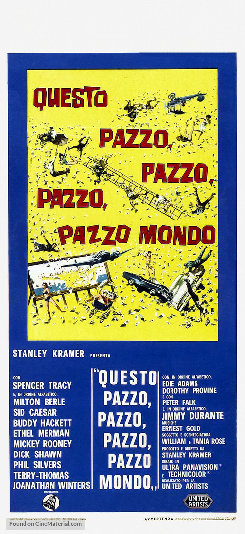 It&#039;s a Mad Mad Mad Mad World - Italian Movie Poster