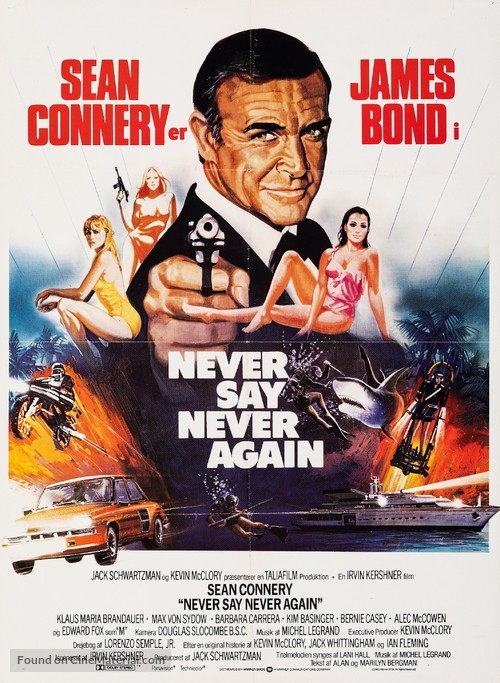 Never Say Never Again - Swedish Movie Poster