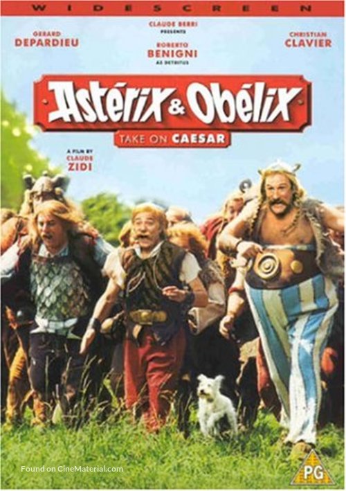 Ast&eacute;rix et Ob&eacute;lix contre C&eacute;sar - British DVD movie cover