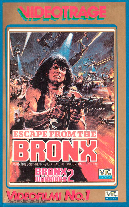 Fuga dal Bronx - Finnish VHS movie cover