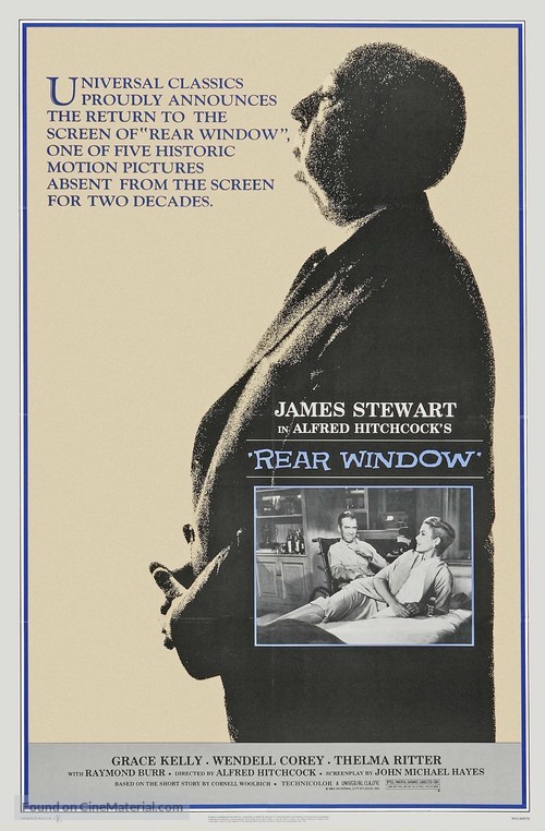 Rear Window - Re-release movie poster