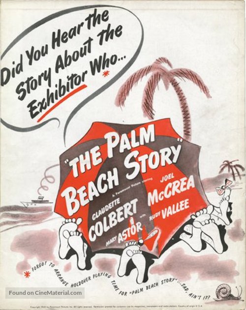 The Palm Beach Story - Movie Poster