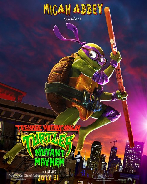 Teenage Mutant Ninja Turtles: Mutant Mayhem - British Movie Poster