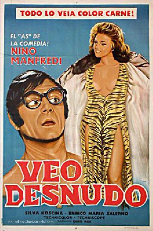 Vedo nudo - Argentinian Movie Poster