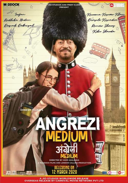 Angrezi Medium - Indian Movie Poster