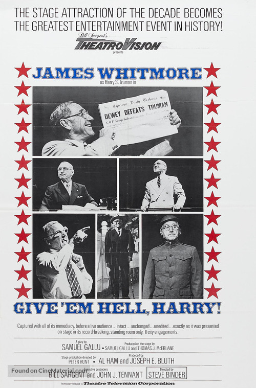 Give &#039;em Hell, Harry! - Movie Poster