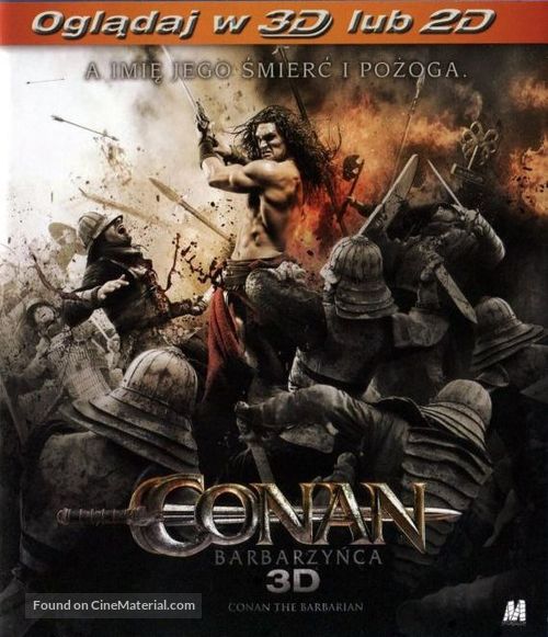 Conan the Barbarian - Polish Blu-Ray movie cover