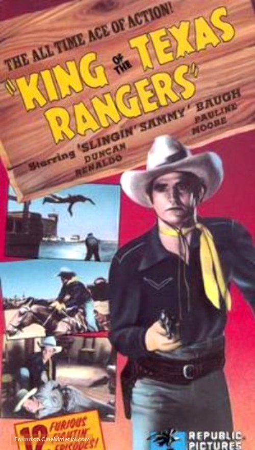 King of the Texas Rangers - VHS movie cover