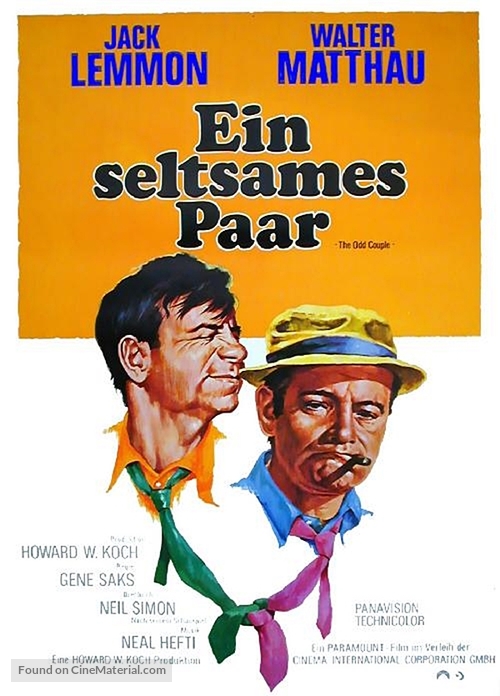 The Odd Couple - German Movie Poster