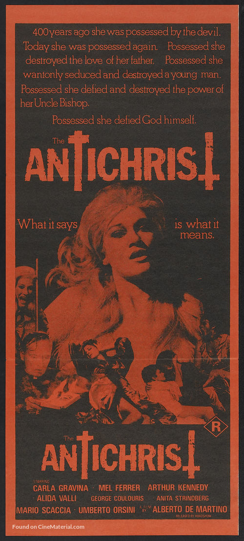 L&#039;anticristo - Australian Movie Poster