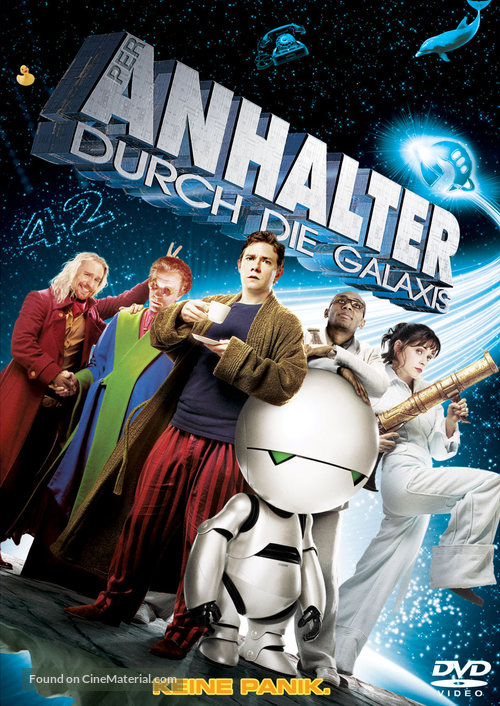 The Hitchhiker&#039;s Guide to the Galaxy - German DVD movie cover