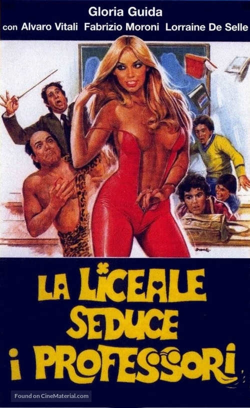 La liceale seduce i professori - Italian VHS movie cover