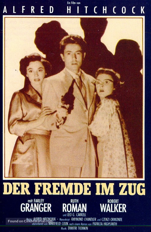 Strangers on a Train - German VHS movie cover