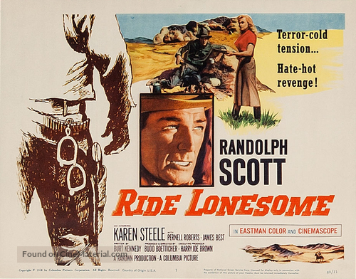 Ride Lonesome - Movie Poster