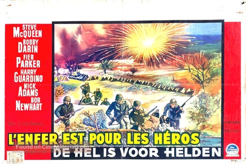 Hell Is for Heroes - Belgian Movie Poster