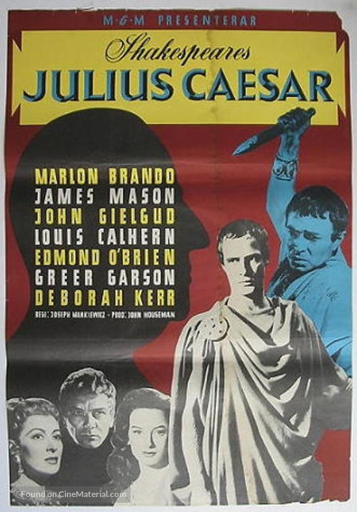 Julius Caesar - Swedish Movie Poster