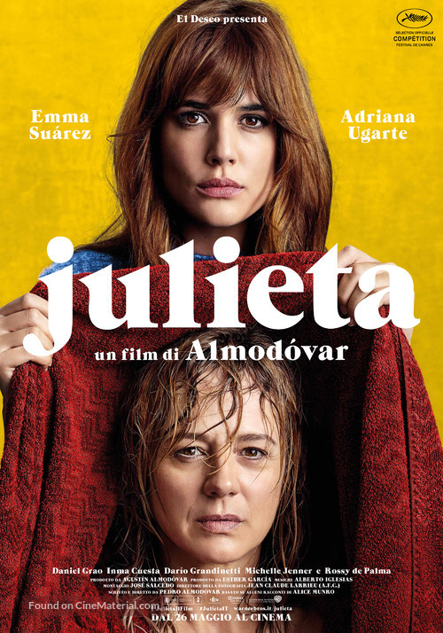 Julieta - Italian Movie Poster