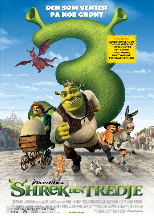 Shrek the Third - Norwegian Movie Poster
