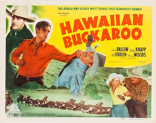 Hawaiian Buckaroo - Re-release movie poster