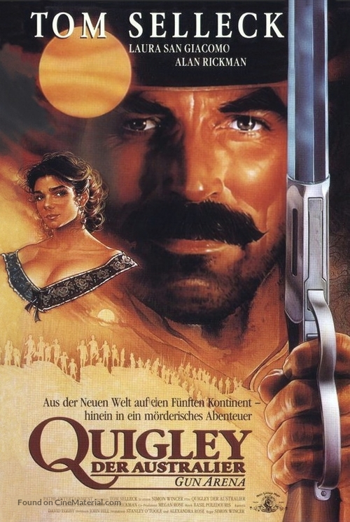 Quigley Down Under - German VHS movie cover