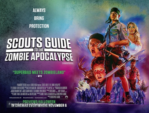 Scouts Guide to the Zombie Apocalypse - British Movie Poster
