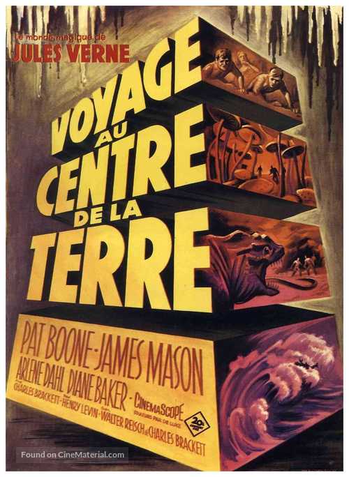 Journey to the Center of the Earth - French Movie Poster