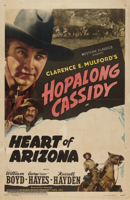 Heart of Arizona - Re-release movie poster