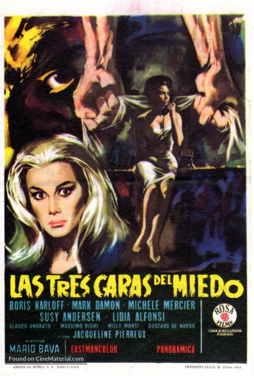 I tre volti della paura - Spanish Movie Poster